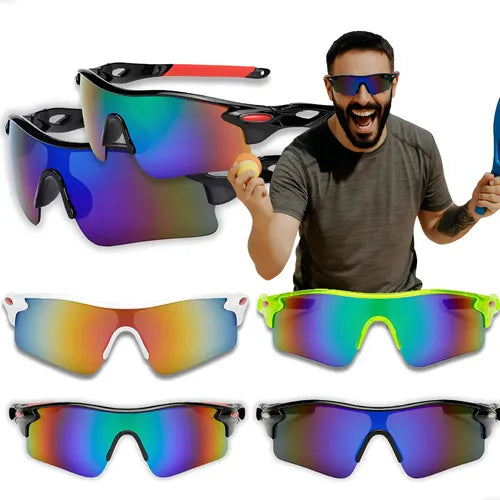 Óculos Pace Ciclismo Pesca UV400 Inpace - Preto e Azul