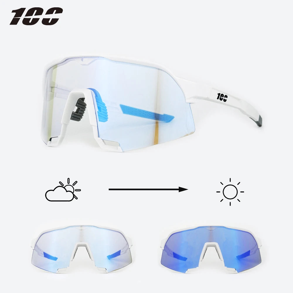 Óculos Esportivo Speed UV400 Inpace - Branco Fotocromático