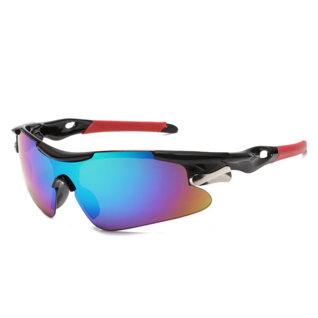 Óculos Esportivo Espelhado UV400 Inpace - Preto/Vermelho