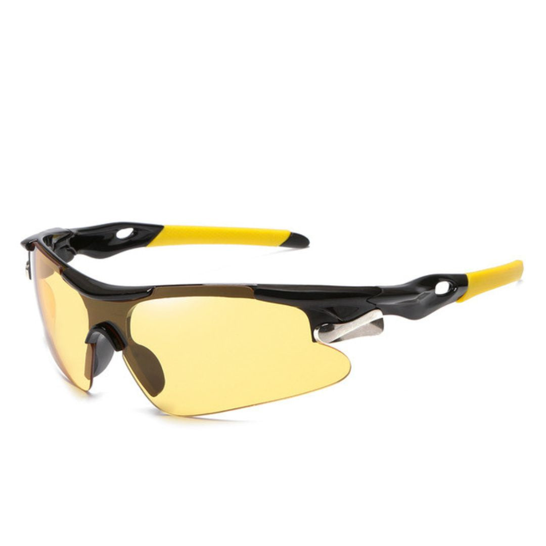 Óculos Esportivo SunRun UV400 Inpace - Preto/Amarelo