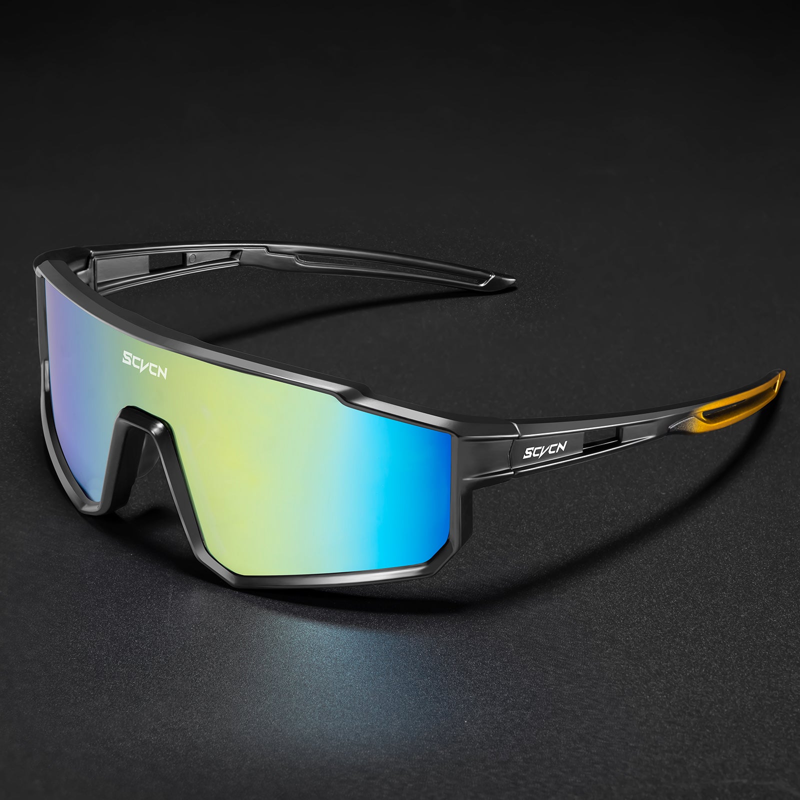 Óculos Esportivo SCVCN MTB UV400 Inpace - Preto/Prata