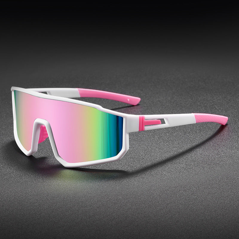 Óculos Esportivo Road UV400 Inpace - Branco/Rosa