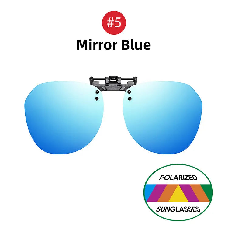 Óculos Clip-On Polarizado UV400 Inpace - Azul Espelhado