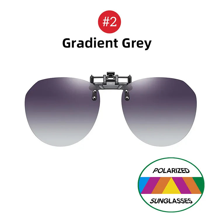 Óculos Clip-On Polarizado UV400 Inpace - Cinza Degradê