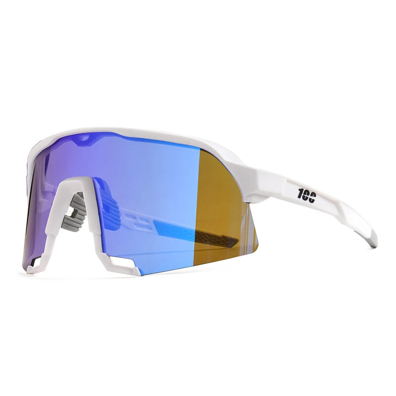Óculos Esportivo Speed UV400 Inpace - Branco/Azul