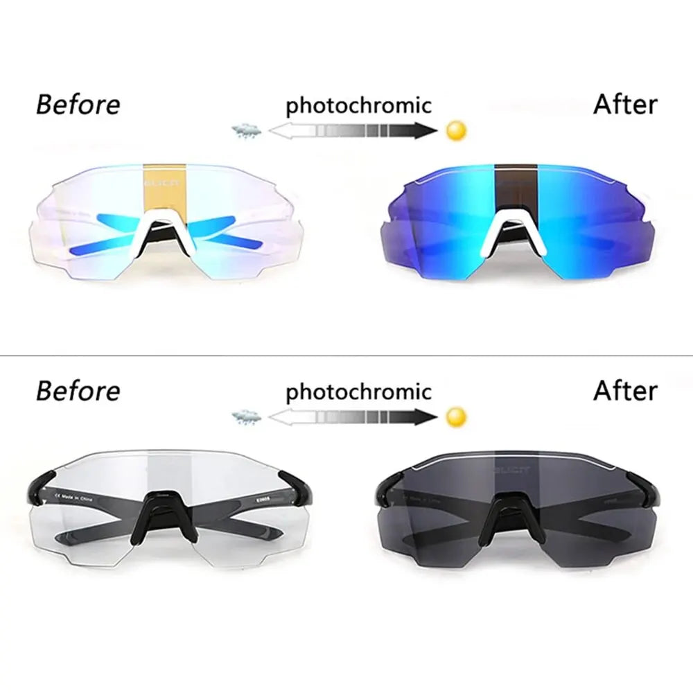 Óculos Ciclismo Fotocromático Polarizado Inpace - Z01 Kit 5 Lentes