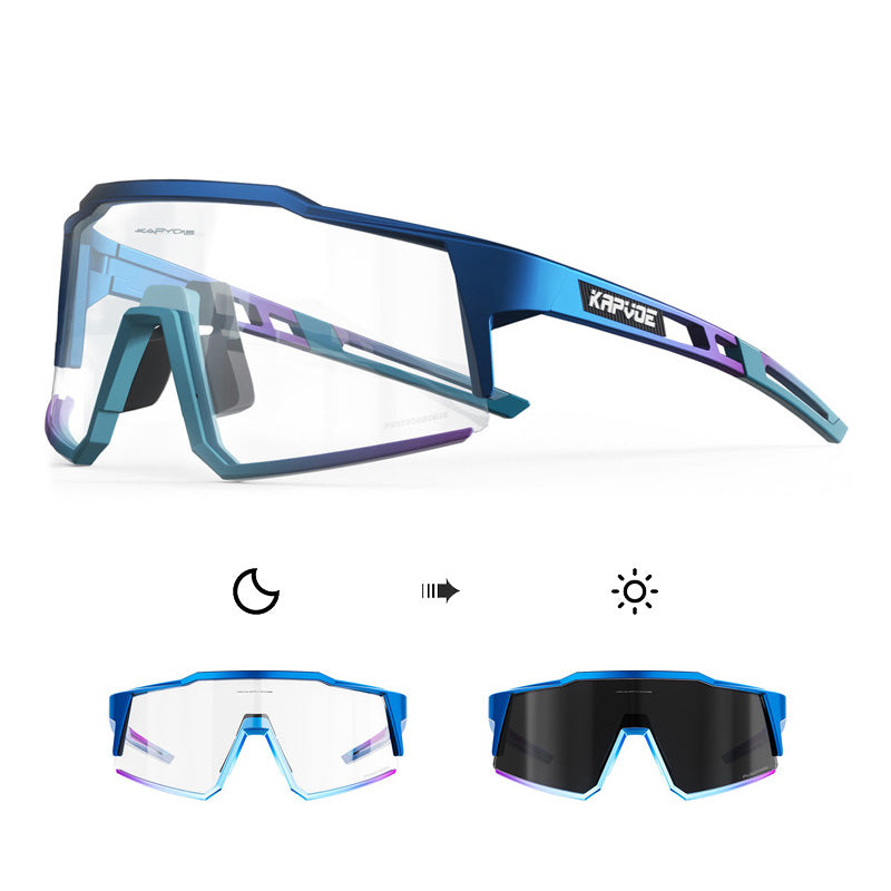 Óculos Esportivo Fotocromático UV400 Inpace - Azul Performance