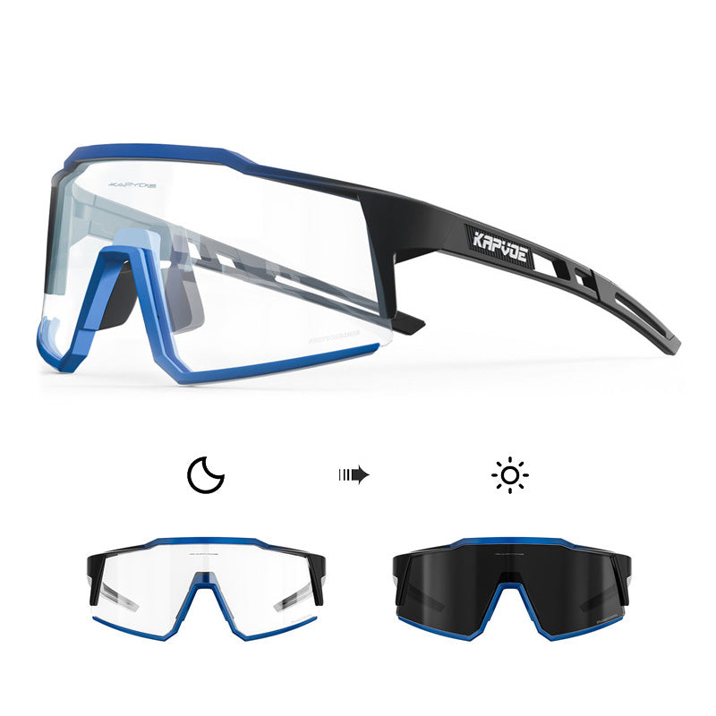 Óculos Esportivo Fotocromático UV400 Inpace - Preto Azul