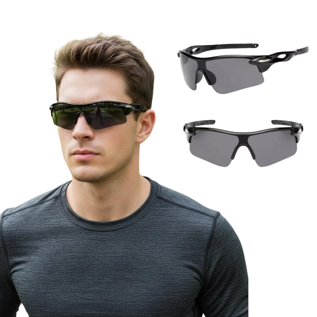 Óculos Esportivo Versatile UV400 Inpace - Preto/Fumê