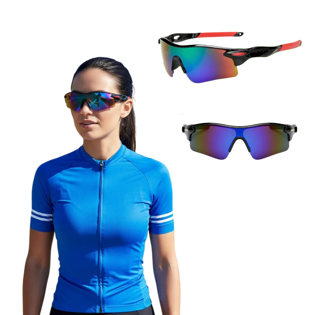 Óculos Esportivo Versatile UV400 Inpace - Preto/Vermelho