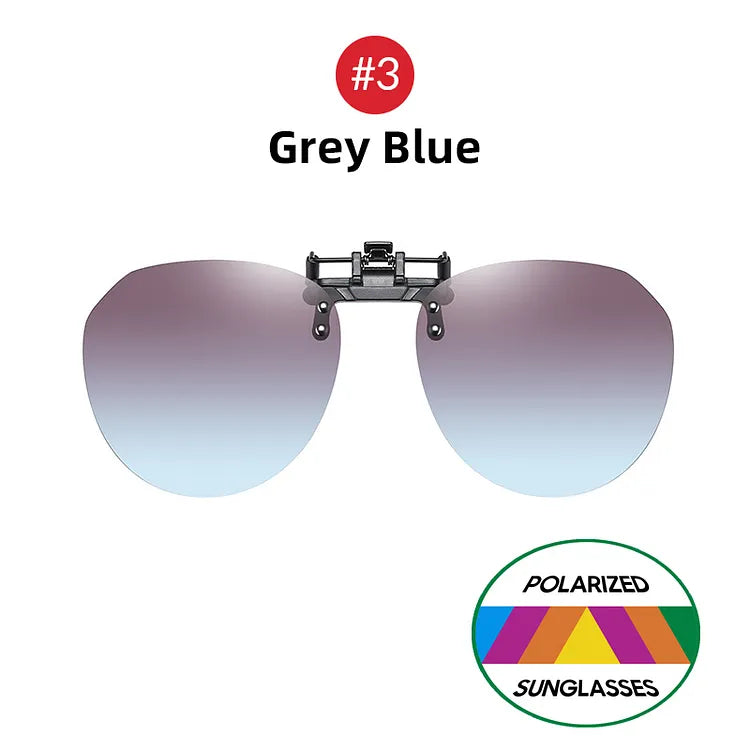 Óculos Clip-On Polarizado UV400 Inpace - Cinza Azul