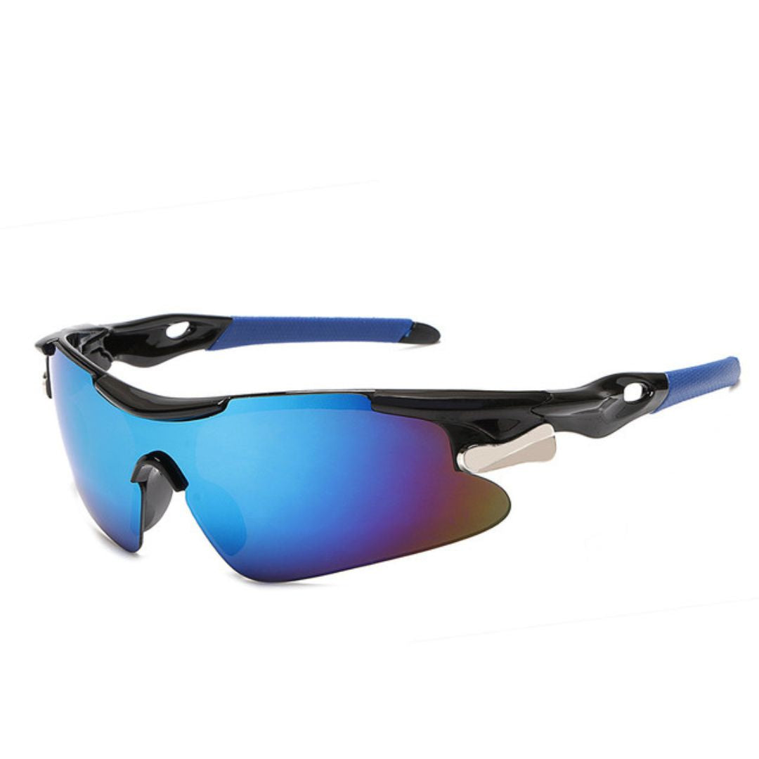 Óculos Esportivo Espelhado UV400 Inpace - Preto/Azul