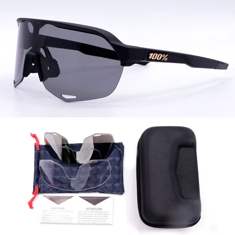 Óculos Esportivo S2 UV400 Inpace - Preto/Fumê