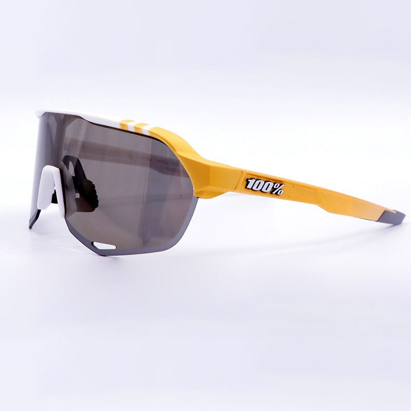 Óculos Esportivo S2 UV400 Inpace - Branco/Amarelo