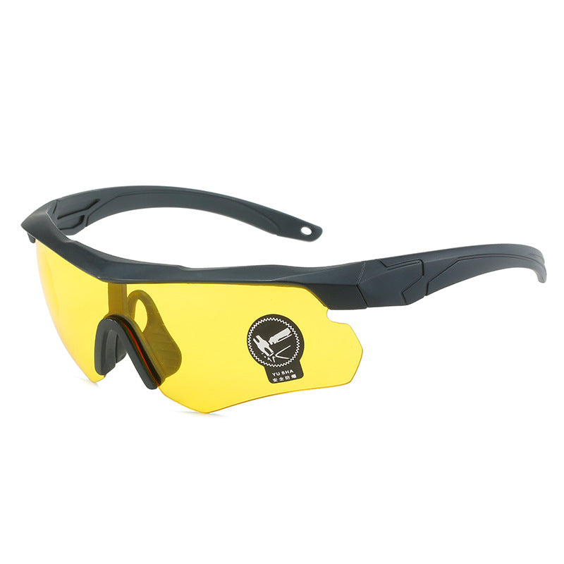 Óculos Esportivo Pesca UV400 Inpace - Preto/Amarelo