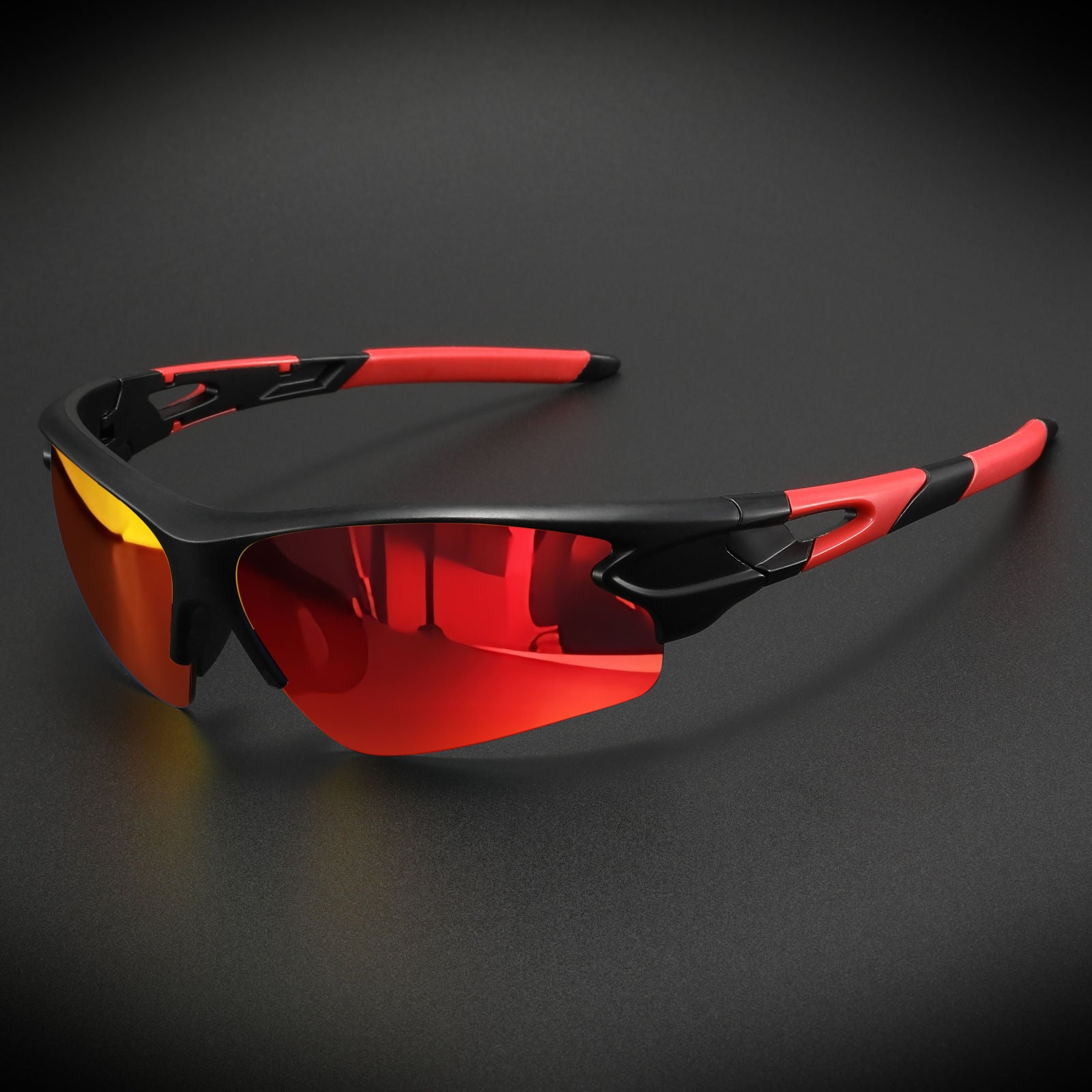 Óculos Esportivo FeatherLight UV400 Inpace - Preto/Vermelho