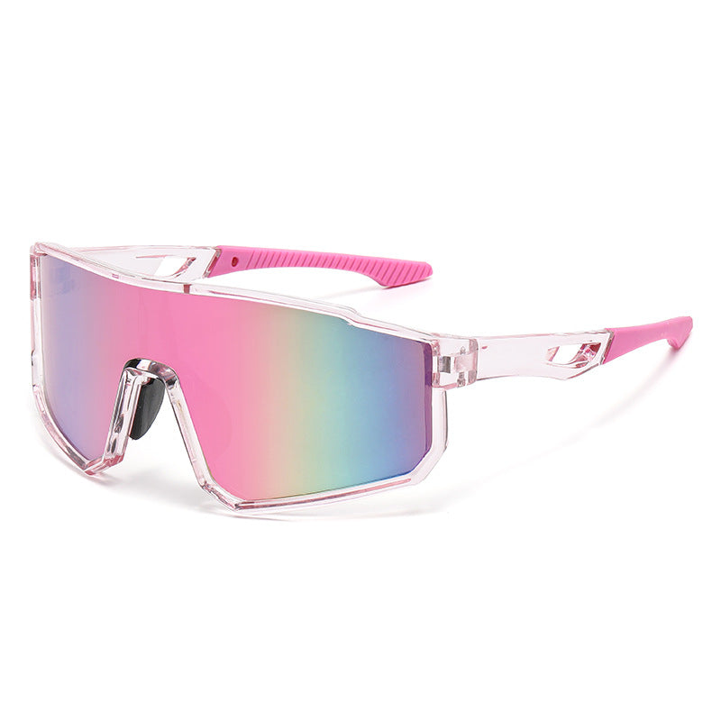 Óculos Esportivo TrailShield Max UV400 Inpace - Transparente/Rosa